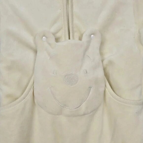 Vintage  Disney Winnie the Pooh Bear Bunting Snowsuit Yellow 6 Months - Picture 2 of 8